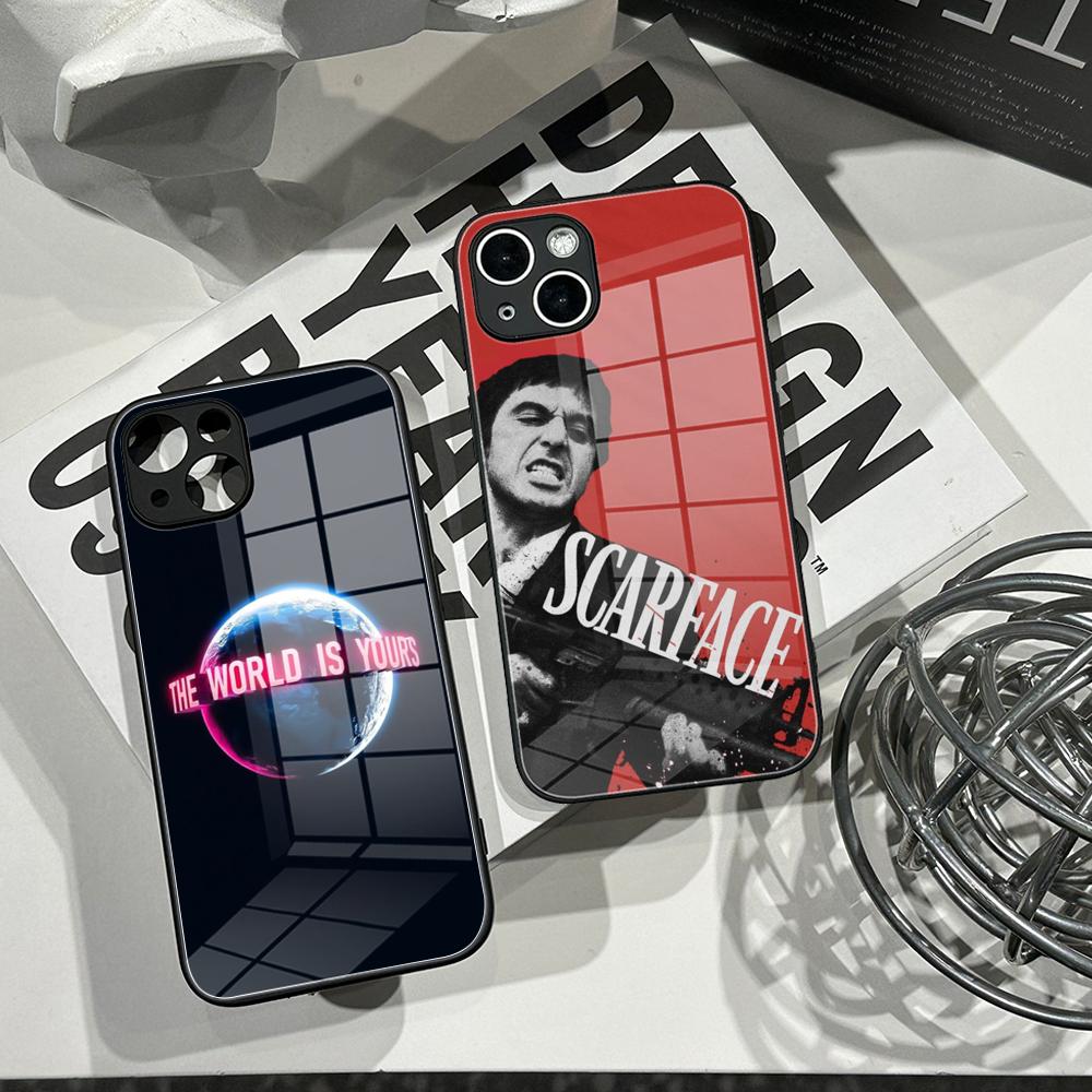 Phone Cases Iphone 13 - غطاء هاتف من الزجاج المقوى بتصميم