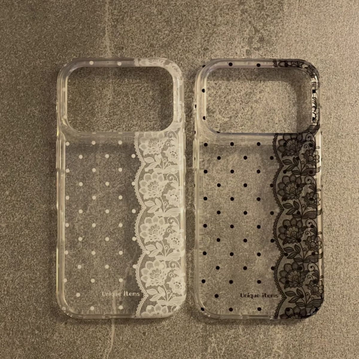 Phone Cases Xr Iphone - غطاء هاتف شفاف بنمط دانتيل منقط