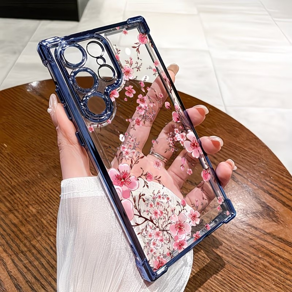 Phone Cases Galaxy A16 5G - غطاء هاتف مطلي بزهر الكرز مضاد