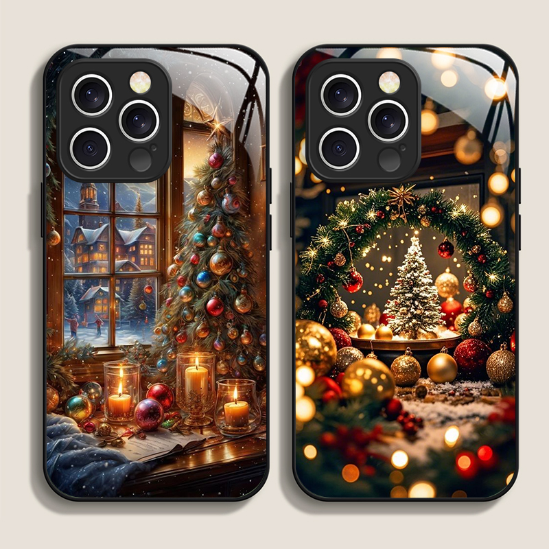 Phone Cases Xr Iphone - شجرة عيد الميلاد هدية المدينة الثلجية