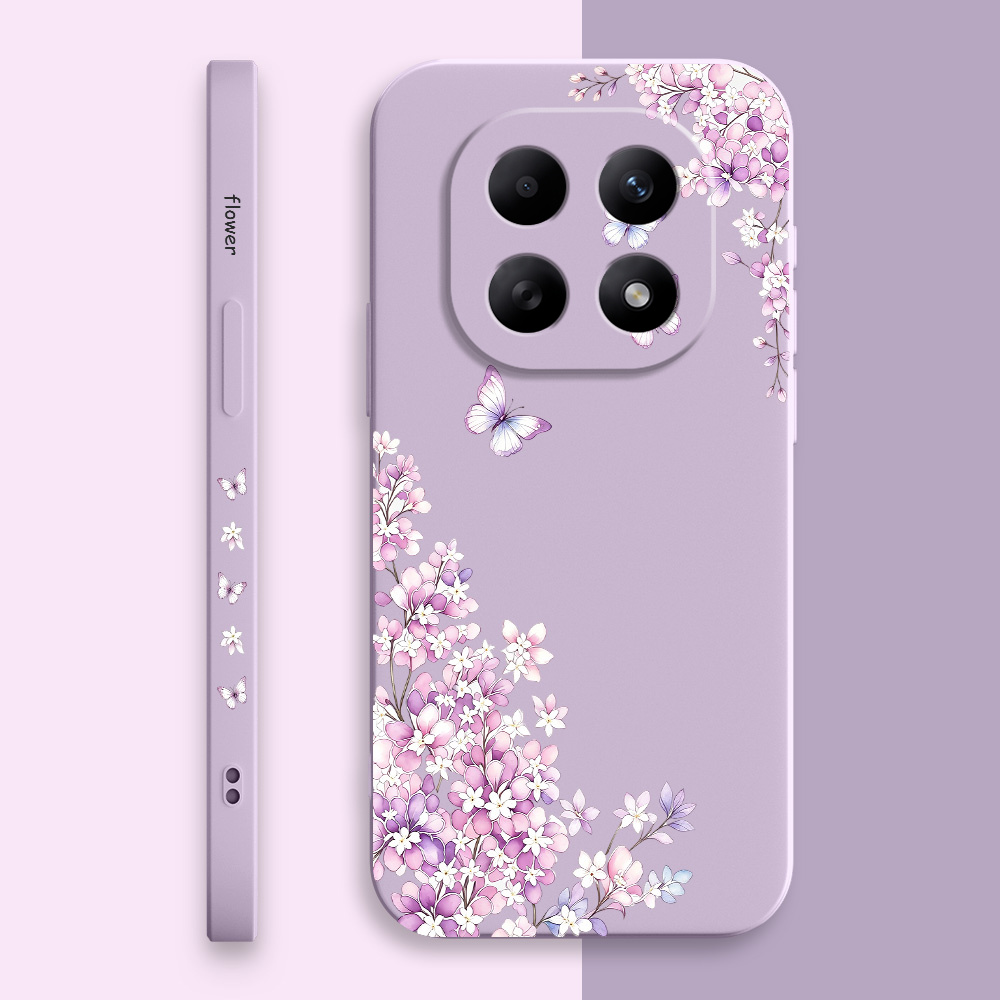 غطاء هاتف بنقشة زهور بنفسجية ل - مراجعة Phone Cases Xiaomi 15 وسعره