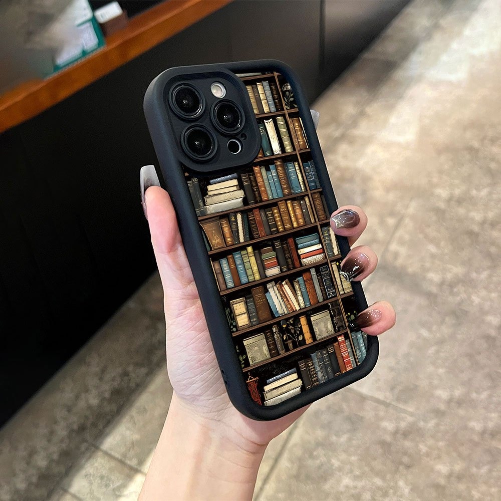 غطاء هاتف بتصميم رف كتب إبداعي - مراجعة Phone Cases Xr Iphone وسعره