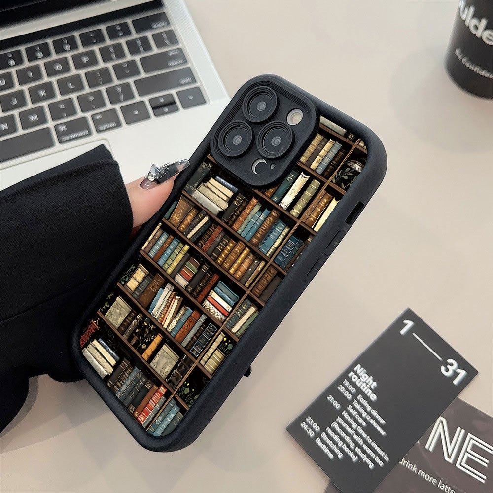 غطاء هاتف بتصميم رف كتب إبداعي - مراجعة Phone Cases Xr Iphone وسعره