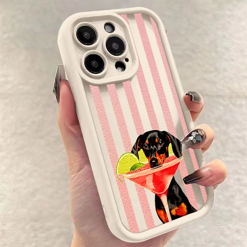 غطاء هاتف لطيف بطباعة كلب مخطط - مراجعة Phone Cases Xiaomi 15 وسعره