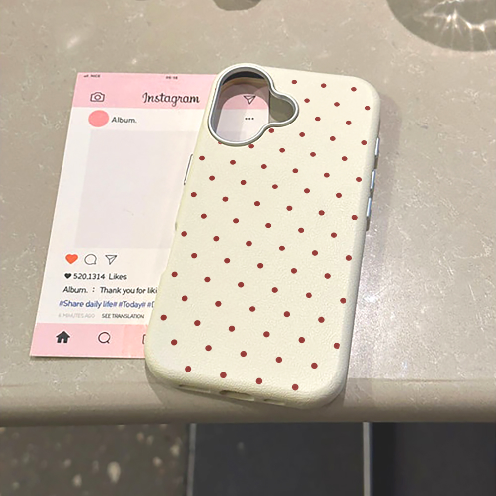 غطاء هاتف جميل بنقاط البولكا د - مراجعة Phone Cases Xiaomi 15 وسعره